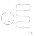 Devanti Heated Towel Rail S-Shape Freestanding Wall Mount Electric