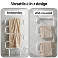 Devanti Heated Towel Rail S-Shape Freestanding Wall Mount Electric