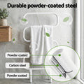 Devanti Heated Towel Rail S-Shape Freestanding Wall Mount Electric