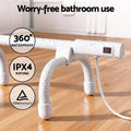 Devanti Heated Towel Rail S-Shape Freestanding Wall Mount Electric