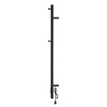 Devanti Heated Towel Rail Timer Electric Warmer Vertical Black
