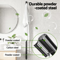 Devanti Heated Towel Rail Timer Electric Warmer Vertical Black