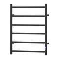 Devanti Heated Towel Rail 6 Round Bars Timer Electric Warmer