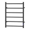 Devanti Heated Towel Rail 6 Round Bars Timer Electric Warmer
