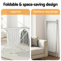 Devanti Heated Towel Rail 8 Bars Electric Clothes Airer Foldable