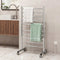 Devanti 10-Bar Freestanding Heated Towel Rail 3-5 Mins Fast Heating Electric Towel Warmer for Bathroom Winter Drying Stainless Steel Plug In 100W