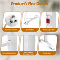 Devanti Electric Heated Towel Rail Rack 6 Bars Freestanding Clothes Dry Warmer