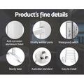 Devanti Electric Heated Towel Rail 6 Bars Timer Clothes Dryer