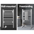 Devanti Electric Heated Towel Rail 10 Bars Freestanding Clothes Dryer