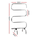 Devanti Electric Heated Towel Rail 5 Bars Freestanding Clothes Dryer