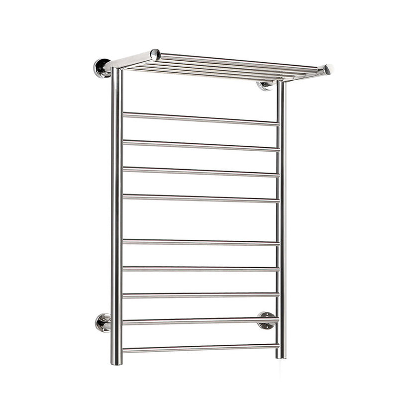 Devanti Electric Heated Towel Rail 14 Bar Wall Mount Clothes Dryer