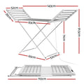 Devanti Foldable Electric Heated Towel Rail 24H Timer