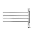 Stainless Steel Towel Rail 4 Bar Wall Mounted Swivel Rack Holder