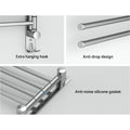 Stainless Steel Towel Rail 4 Bar Wall Mounted Swivel Rack Holder