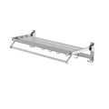 Towel Rail 4 Bars Wall Mounted Aluminium Foldable Hanging Rack