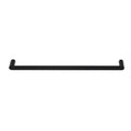 Towel Rail 600mm Wall Mounted Stainless Steel Black Single