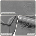 Artiss Under Bed Storage Containers X2 90L Boxes Organiser Clear Top Fabric Grey