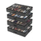 Artiss Under Bed Shoe Storage Containers X4 Box Organiser 12 Pairs Fabric Grey