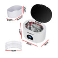 Devanti 600ml Ultrasonic Cleaner Timer Jewellery Glasses Degas
