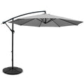 Instahut 3m Cantilever Umbrella Grey w/Base Outdoor Patio