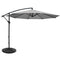 Instahut 3m Cantilever Umbrella Grey w/Base Outdoor Patio