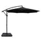 Instahut 3m Cantilever Umbrella Black Outdoor Patio Garden Base
