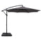 Instahut 3m Cantilever Umbrella Charcoal Outdoor Patio Garden Base