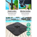 Instahut 3m Cantilever Umbrella Base Navy Beach Garden Patio