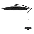 Instahut 3m Cantilever Umbrella Base Outdoor Patio Parasol Charcoal