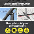 Instahut 3m Cantilever Umbrella Base Outdoor Patio Parasol Charcoal