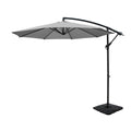 Instahut 3M Cantilever Umbrella UV Grey Garden Stand Base