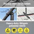 Instahut 3M Cantilever Umbrella UV Grey Garden Stand Base