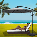 Instahut 3M Cantilever Umbrella UV Grey Garden Stand Base