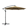 Instahut 3m Cantilever Umbrella Beige Outdoor Patio Garden Beach