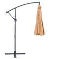 Instahut 3m Cantilever Umbrella Beige Outdoor Patio Garden Beach