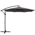 Instahut 3m Cantilever Umbrella Charcoal Outdoor Patio Garden Beach