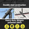 Instahut 3M Cantilever Umbrella LED Charcoal Garden Patio Shade