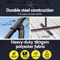 Instahut 3M Cantilever Umbrella LED Light Garden Shade