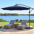 Instahut 3m Cantilever Umbrella Outdoor Navy Beach Patio Garden