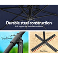 Instahut 3m Cantilever Umbrella Outdoor Navy Beach Patio Garden