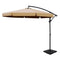 Instahut 3m Cantilever Umbrella with Base Beige Garden Patio