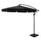 Instahut 3m Cantilever Umbrella Black Outdoor Patio Garden Base