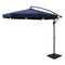Instahut 3m Cantilever Outdoor Umbrella w/ Base Navy