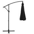 Instahut 3m Cantilever Umbrella Outdoor Garden Patio Beach Black
