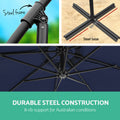 Instahut 3m Cantilever Umbrella Outdoor Garden Patio Navy