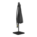 Instahut 3M Cantilever Umbrella LED Base Charcoal Garden Patio