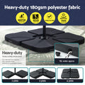 Instahut 3M Cantilever Umbrella LED Navy Garden Patio Base