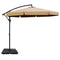 Instahut 3m Cantilever Umbrella Beige w/Base Garden Patio