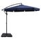 Instahut 3m Cantilever Umbrella Navy w/Base Garden Patio