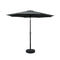 Instahut 2.7m Outdoor Umbrella Black UV Tilt Base Beach Patio
